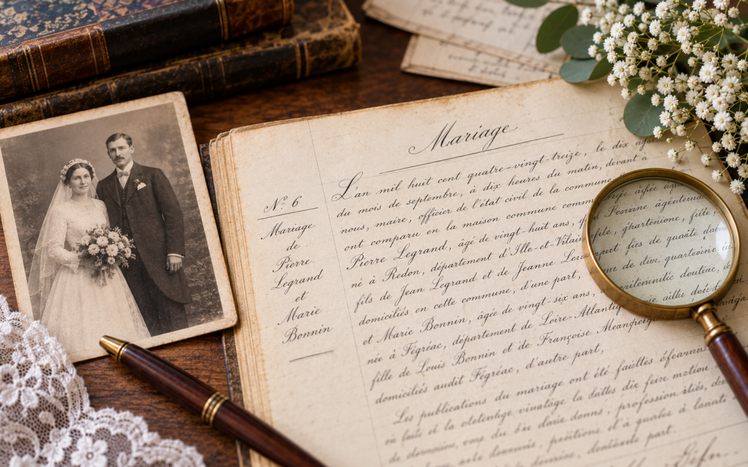 Comment lire un acte de mariage en généalogie ?